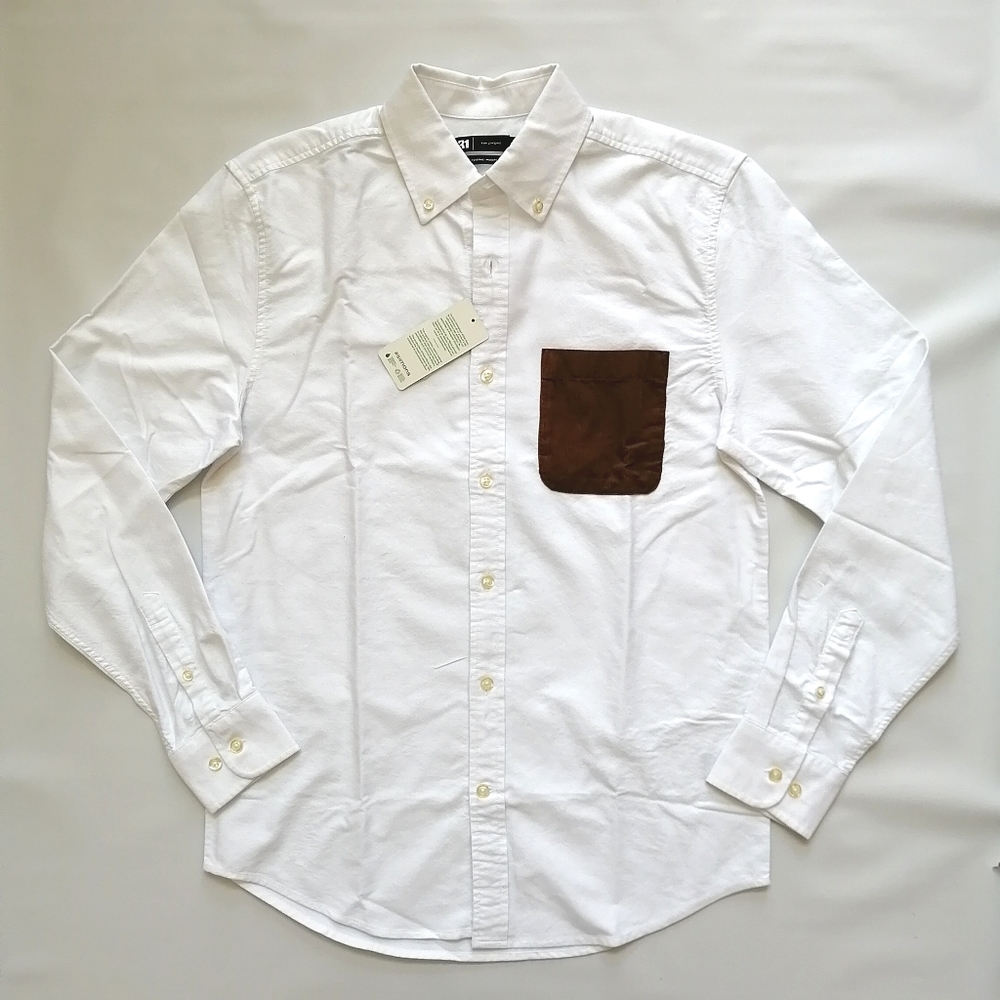 Corduroy Pocket Oxford Shirt Small NWT